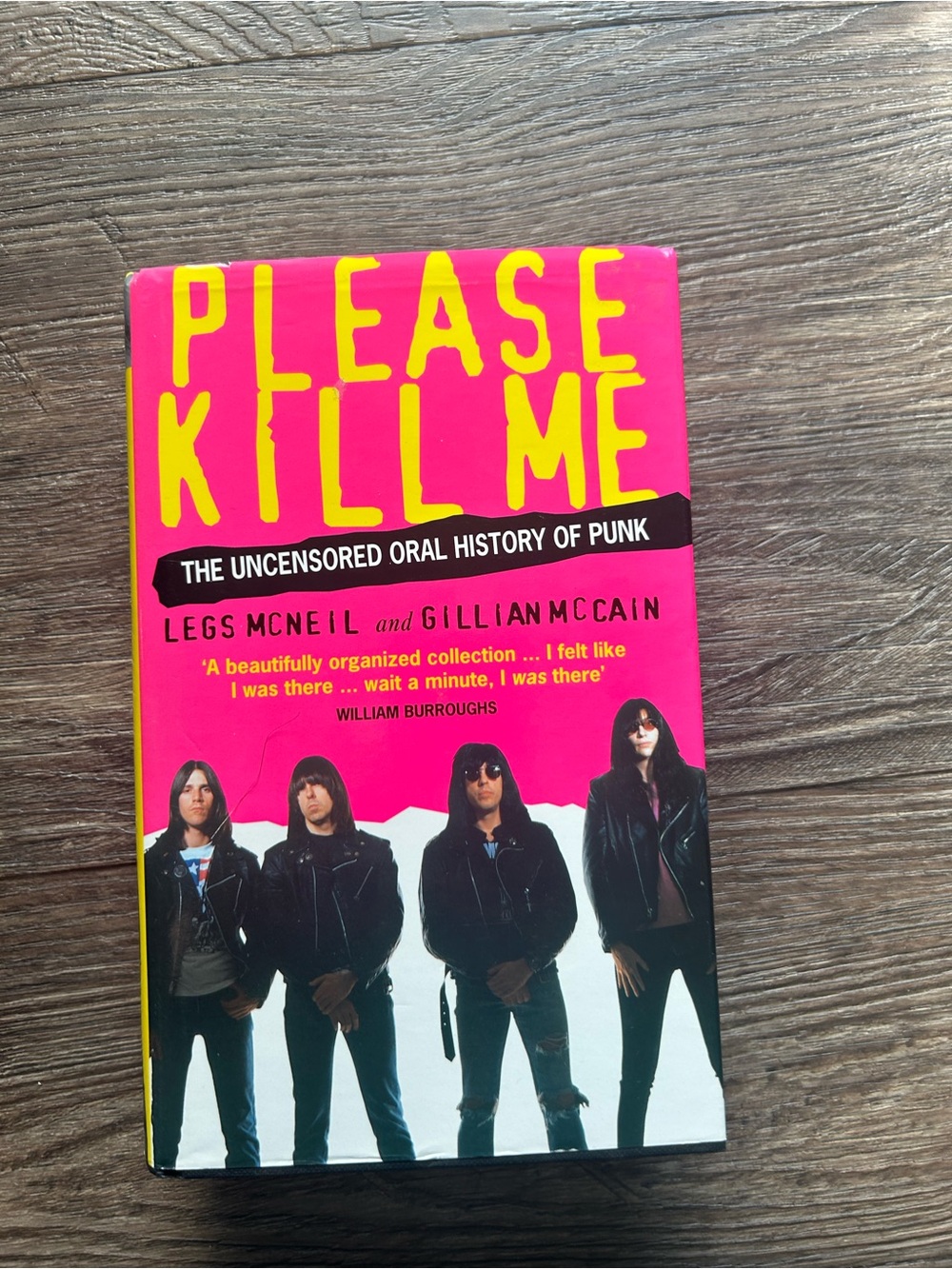 Please Kill Me:The Uncensored Oral History of Punk Bright Pink Cover Hard